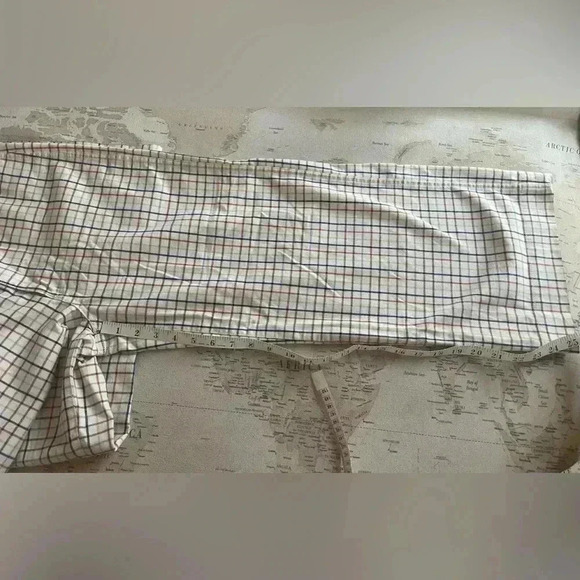 Madewell 27 Emmett Wide Leg Crop Pants in Rainbow Windowpane EUC - Picture 9 of 12